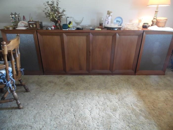 Mid Century Mod stereo cabinet, large, tons of storage! $500