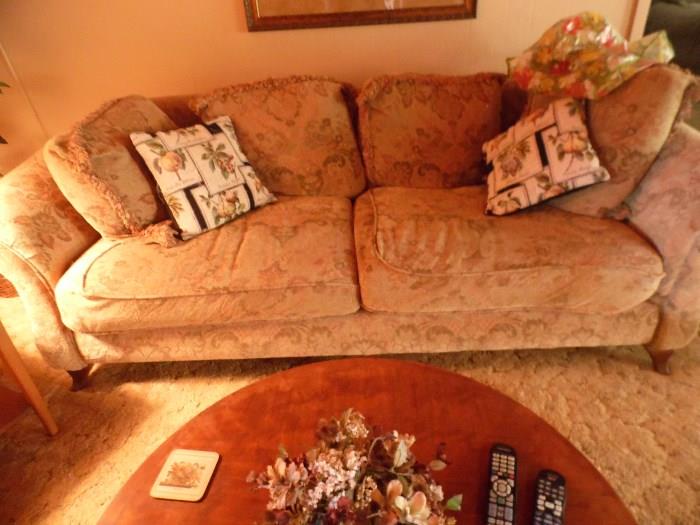 loveseat and matching sofa $250, $150