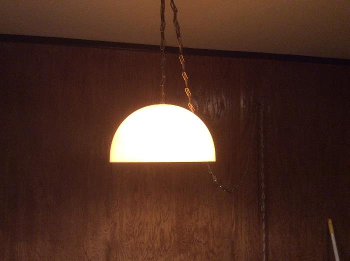 Hanging light fixture, retro