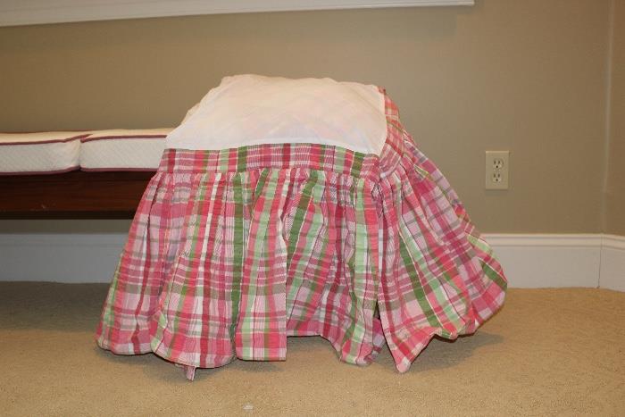 Custom girls 18 inch bedskirt