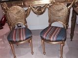 EGYPTIAN GOLD LEAF CHAIRS