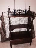 VINTAGE HANDCARVED DISPLAY SHELF