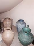 ASSORTED LARGE URNS & VASES