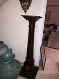 STUNNING INLAID PEDESTAL