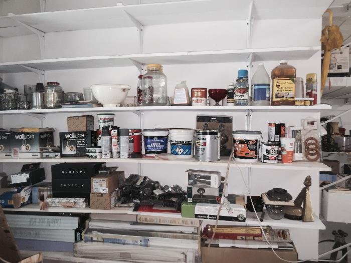 3 car garage filled