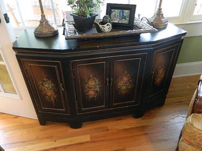 Decorated sideboard