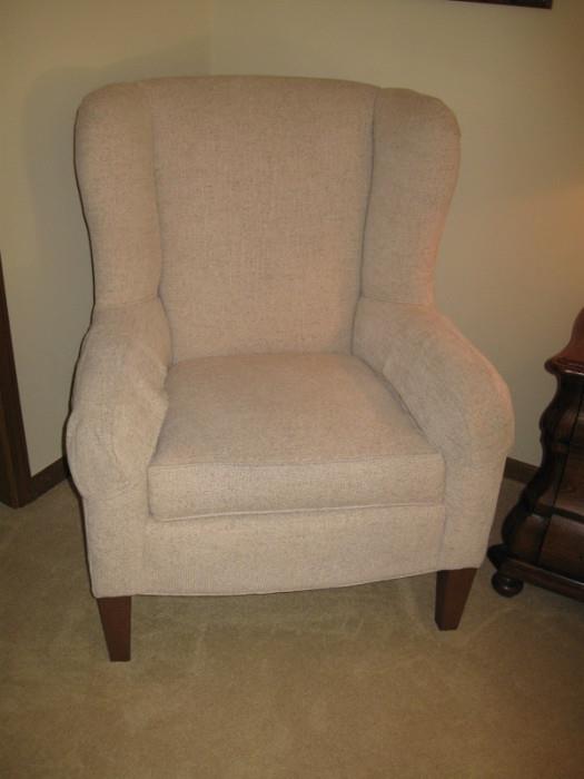 Two wing back custom chairs by smith brothers-$125.00 each