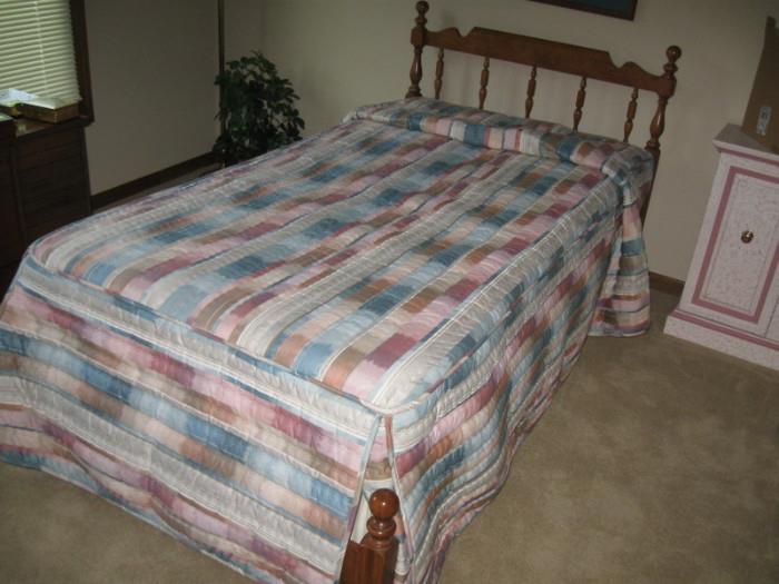 Twin bed ,headboard, footboard, mattered and box- $90.00