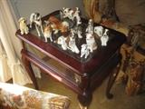 Dog collectibles, Queen Ann DisplayTable