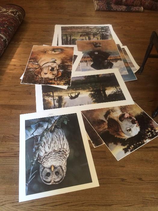 
Larry Chandler prints some signed and numbered $10-75 Money going to Manna house Charity.