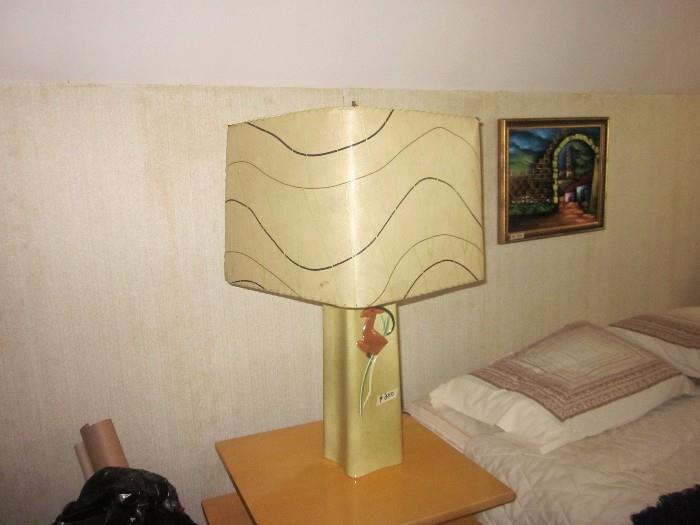 One of Pair of Mid-Century Lamps.  Great Lamps in Excellent Condition.  