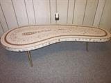 Mid-Century Mosaic Coffee Table.  Wow!