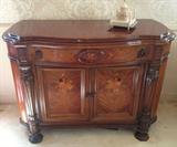 Beautiful Floral Inlay Entry Chest or Buffet