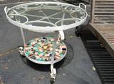 Vintage Mosaic Tile Patio Tables