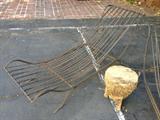 Sculptural Iron Ribbon Chaises