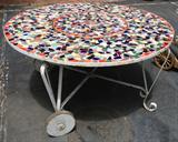 Vintage Mosaic Tile Patio Tables