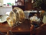 Silvery plate items
