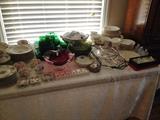 Crystal and china items