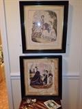 Godey style prints