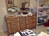French Provincial dresser and mirror--one piece of 3-piece set