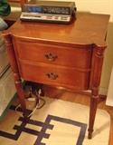 50's mahogany end table-matches dresser and chest