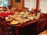 Some of the array of china sets available