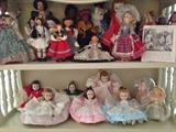 Madam Alexander dolls as well as other dolls from around the world
