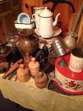 More of table full of small primitives