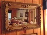Lg. ornate rectangular mirror