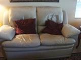 leather love seat