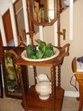 wash stand with bowl & pitcher