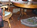 Table $100, pair of maple armchairs $80