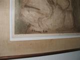 Etienne Something, signed in the plate, in pencil and numbered. Subdued and sophisticated $125