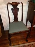 8 Antique Queen Anne Chairs