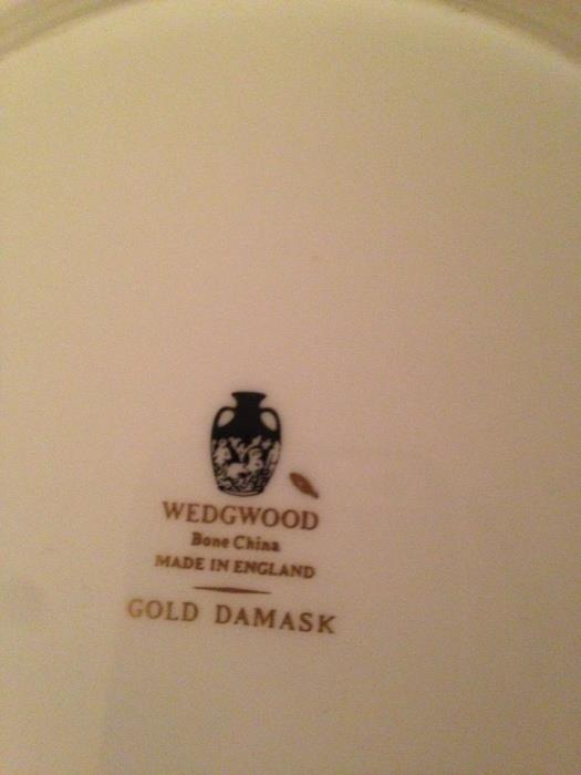 Wedgwood Bone China Gold Damask