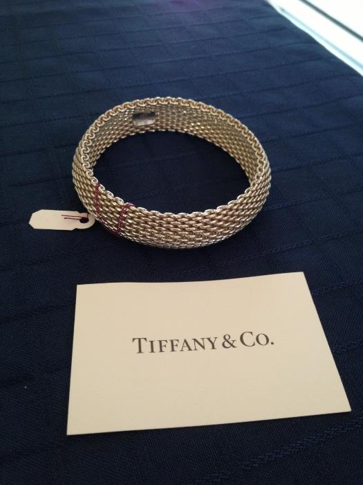 Tiffany & Co. Sterling mesh bracelet