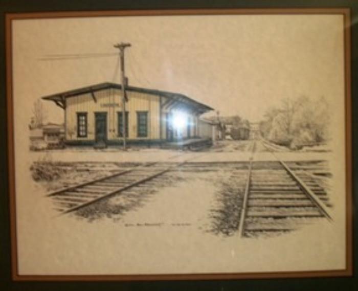 Tullahoma, Tn Railroad depot print by Don Northcutt,