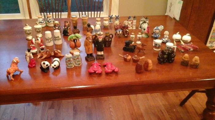 Partial salt and pepper collectibles.
