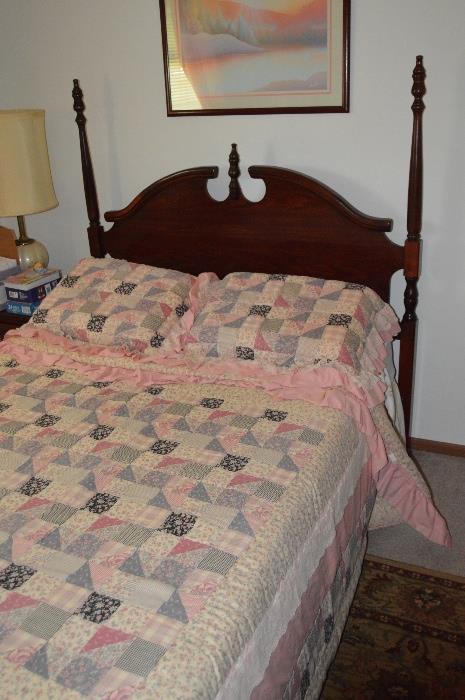 Cherry Wood 4 Poster Bed