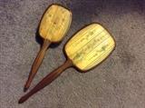 Antique Hand Mirror and Brush