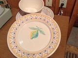 Made in Italy for Jordan Marsh Platters and Bowl