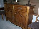 Mahogany Sideboard:
59" long, Hekman - Grand Rapids