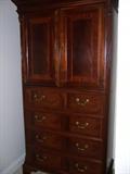 Mahogany Armoire: 72” high, 38” wide