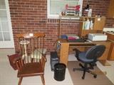 Rocker, Computer Desk and Chair