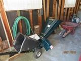 Craftsman Chipper/Spreader, Hose, Wheelbarrow