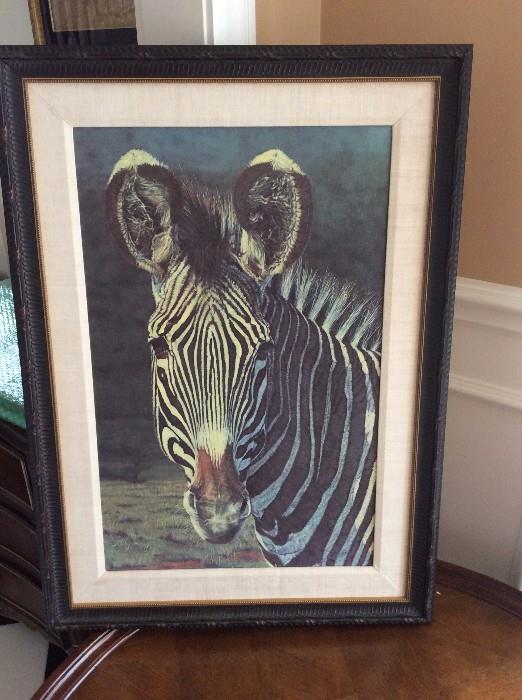 zebra signed gelcee  by libby berry