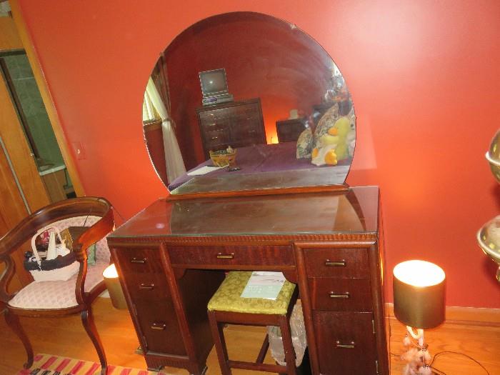 Custom Art Deco Dresser With Vanity