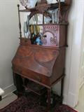 Art Nouveau style fall-front secretary