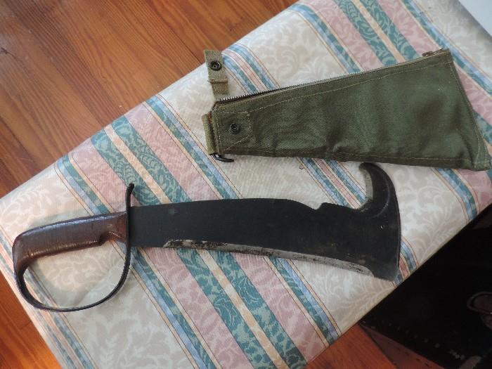 World War II Fighting Knife with Case