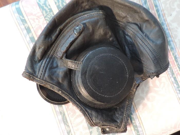 Vintage Leather Helmet 